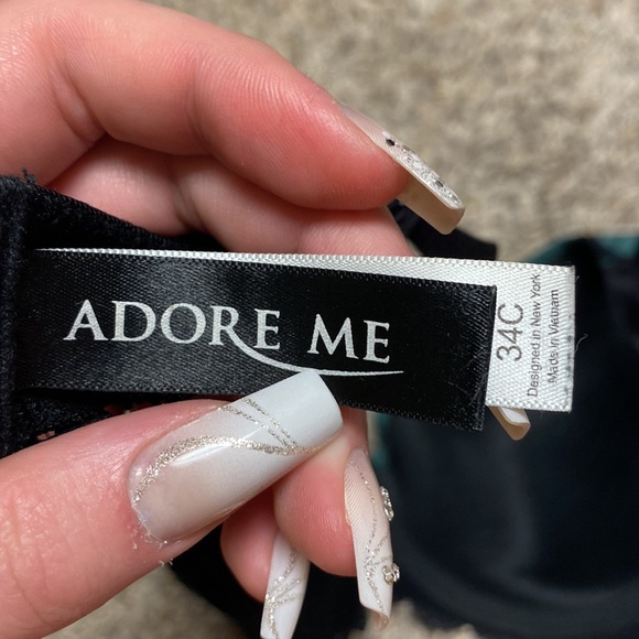 dark green zebra print bra - Picture 2 of 4